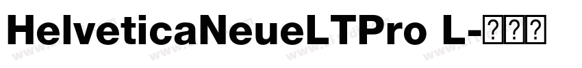 HelveticaNeueLTPro L字体转换